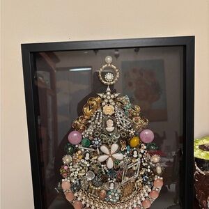 Elegant Mixed Media Art with Jewel Tones